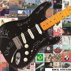 George Roger Waters, David Jon Gilmour, Syd Barrett, Richard William Wright stickers Signature autographs