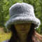 Faux fur bucket hat. Fashion gray teddy hat. Cute fluffy hat. Fuzzy bucket hats. Furry bucket hat. Sherpa fur bucket hat