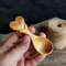 Handmade wooden scoop from willow wood with heart at the handle - 08