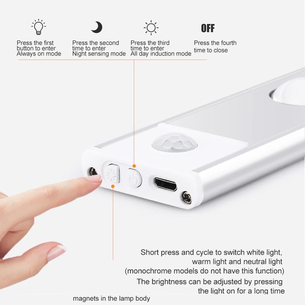 Sensor Led Usb Recharge LED Motion Sensor USB Rechargeable Light | Inspire Uplift