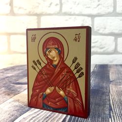 Virgin Mary | Hand painted icon | Orthodox icon | Religious icon | Christian supplies | Orthodox gift | Holy Icon