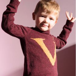 Harry Potter sweater. Personalized Kids Knit Weasley Sweater with Initial. Weasley sweater