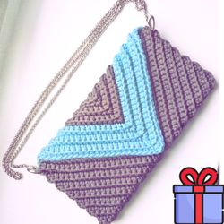 Crochet handbag pattern, crochet purse pattern, crochet clutch, crochet bag pattern, easy crochet patterns
