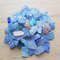 cornflower blue and pink sea glass