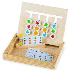 Play Brainy Color & Shape Montessori STEM Toy Game Puzzle