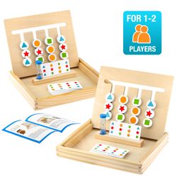 Play Brainy Color & Shape Montessori STEM Toy Game Puzzle - Double Set
