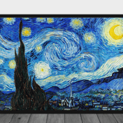 Star Night Van Gogh digital download, Van Gogh printable art, Landscape  Wall art  famous painting