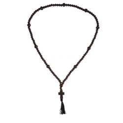 Wooden Rosary Beads Handcrafted in Russia, Wood Rosaries on cord, 100 Wood Beads Rosary, Chotki