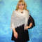 white russian shawl, orenburg wool wrap, warm wedding cape, lace bridal stole, mohair scarf.JPG