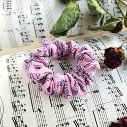small womenly scrunchy, accessories for hair from cotton, handmade elastic band