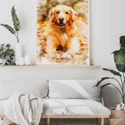Custom Dog Portrait, Watercolor Dog Portrait, Pet Portrait, Custom Dog Digital Painting, Custom Dog Art, Memorial Dog