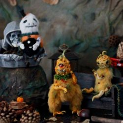 On order! Fantasy Pumpkin One Eyed Bro - Fluffy Halloween Collection