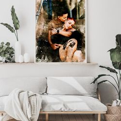 lgbt couple gift, lesbian couple gift, mrs and mrs, lesbian gift, gay gift, lesbian gift, lesbian couple portrait, lesbi