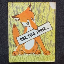 Alexei Laptev "One. Two. Three" Rare book 1976 Literature children book in English Vintage illustrated kid book USSR