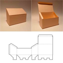 Bread box template, bread box svg, bread bin, bread container, SVG, PDF, Cricut, Silhouette, 8.5x11, A4, A3, DXF