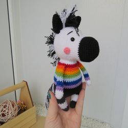 Amigurumi zebra crochet pattern. Crochet animals amigurumi pattern