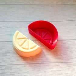 lemon slice bath bomb mold stl file for 3d printing