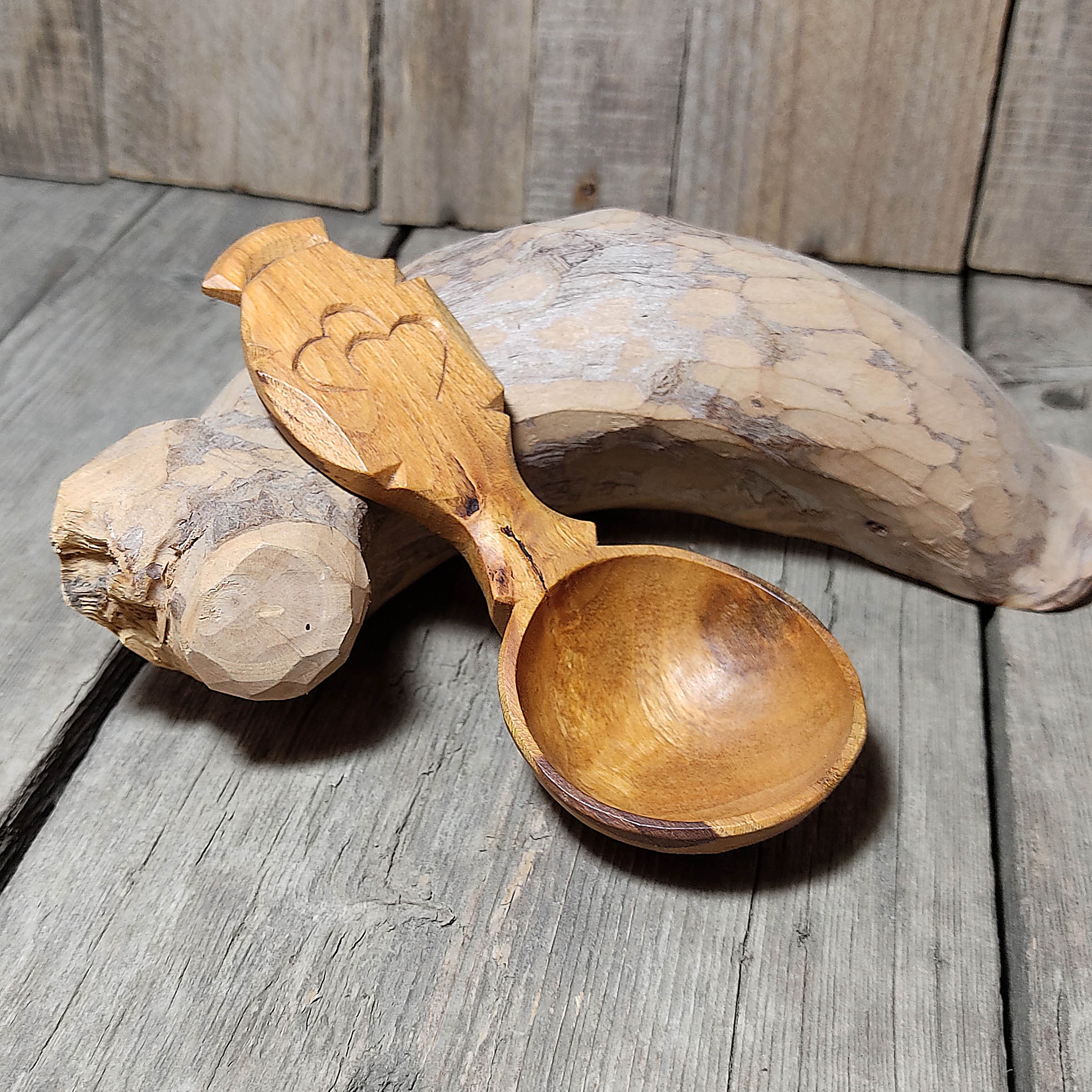 1Pc Natural Bamboo Root Tea Scoop Hand Carved Spoon for Drinking Accessories Coffee Scoop 
