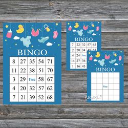 Baby toys bingo cards,Baby toys bingo game,Baby toys printable bingo cards,60 Bingo Cards,INSTANT DOWNLOAD--317
