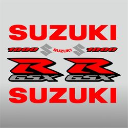 Graphic vinyl decals for Suzuki GSX-R 1000 motorcycle 2005-2006 bike stickers handmade