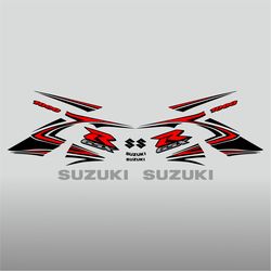 Graphic vinyl decals for Suzuki GSX-R 750 motorcycle 2007-2008 bike stickers handmade