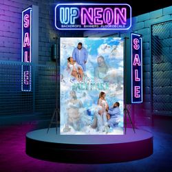 bear baby shower backdrop - printed and shipped