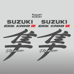 Graphic vinyl decals for Suzuki GSX-R 1300 Hayabusa motorcycle 1992-2007 bike stickers handmade