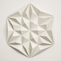 Papercraft 3D Mandala, geometric pattern, home wall decor, papercraft PDF template, paper craft DIY kit, pepakura 3D