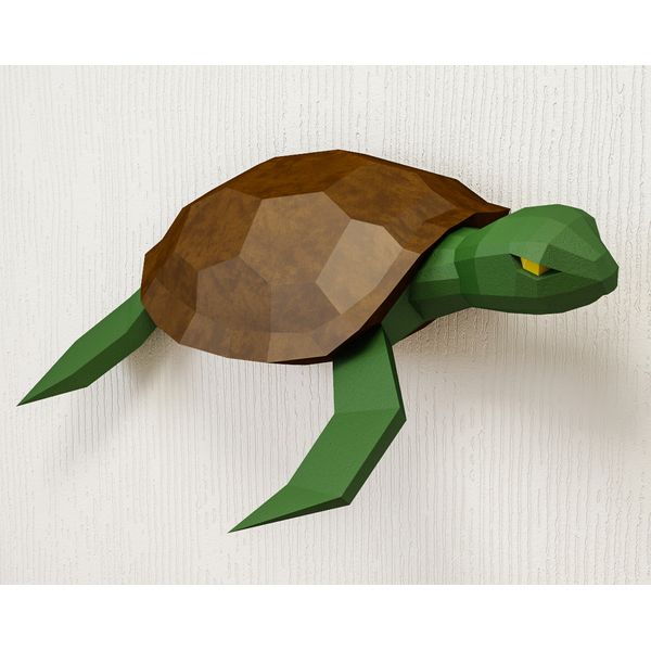 Papercraft Turtle, DIY 3D origami home decor, Paper craft te - Inspire  Uplift