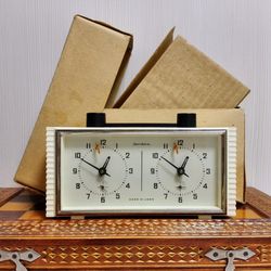 soviet chess clock jantar. vintage mechanical chess clock ussr