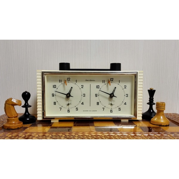RARE Soviet Chess Clock Wood (Jantar-1960's) - Works perfectly RARE Soviet Chess Clock Wood (Jantar-1960's) - Works perfectly