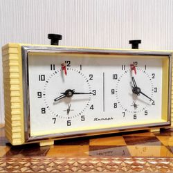 vintage soviet chess clock. mechanical chess clock jantar ussr