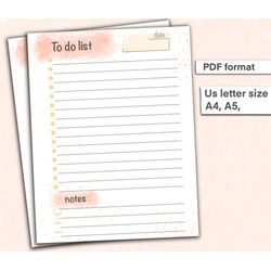 To Do List Printable, To Do List, Daily To Do list, Printable To Do List, To Do List Planner, Instant Download, Daily Pl