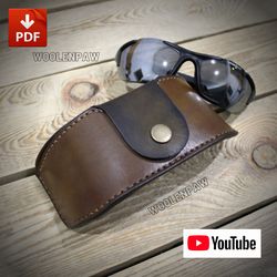Sunglasses case - tutorial - leather pattern. OHT8