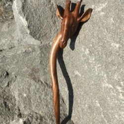 Unique Hand-carved Wooden Hairpin Giraffe