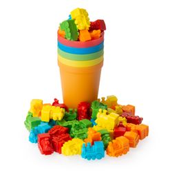 Play Brainy Colorful Counting Trains with Color Sorting Cups