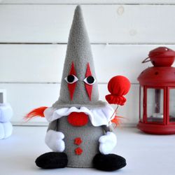 creepy clown gnome home decor /plush scary and creepy toys