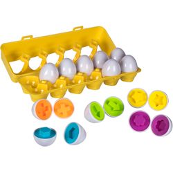 Play Brainy Shape and Color Matching Eggs STEMToy