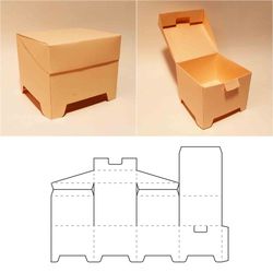 casket box template, chest box, jewelry box, ring box, earring box, accessories box, svg, dxf, pdf, cricut, silhouette