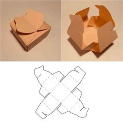 Cat box template, cat shaped box, cat gift box, box with cat, 8.5x11, A4, A3, SVG, PDF, Cricut, Silhouette