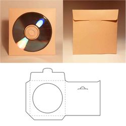 CD sleeve template, DVD sleeve template, cd sleeve, dvd sleeve, cd case, dvd case, 8.5x11, A4, SVG, PDF, Cricut, DXF