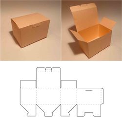 chest box template, rectangle box template, storage box, rectangular box, svg, pdf, cricut, silhouette, 8.5x11, a4, dxf