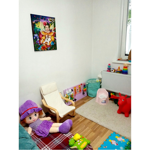 Custom Portrait From Photo Painting Children Artwork Personalized Art Nursery Wall Art _8_2_2.jpg