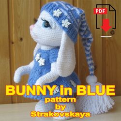 TUTORIAL: Bunny in Blue crochet pattern