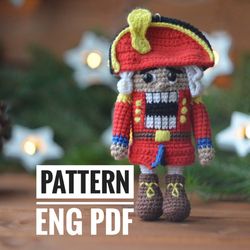 Nutcracker, Amigurumi, PDF English crochet pattern