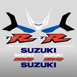 Graphic vinyl decals for Suzuki TL 1000 motorcycle 1998-2002 bike stickers handmade