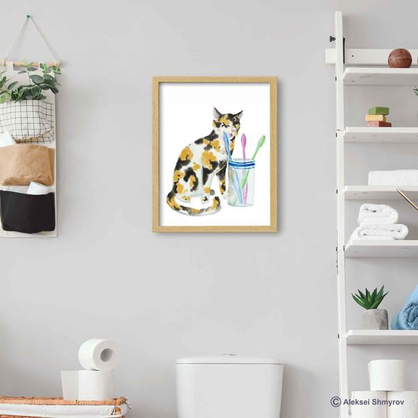 Calico Cat Print Cat Decor Cat Art Home Wall-51.jpg