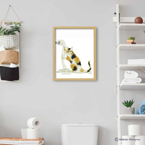 Calico Cat Print Cat Decor Cat Art Home Wall-54.jpg