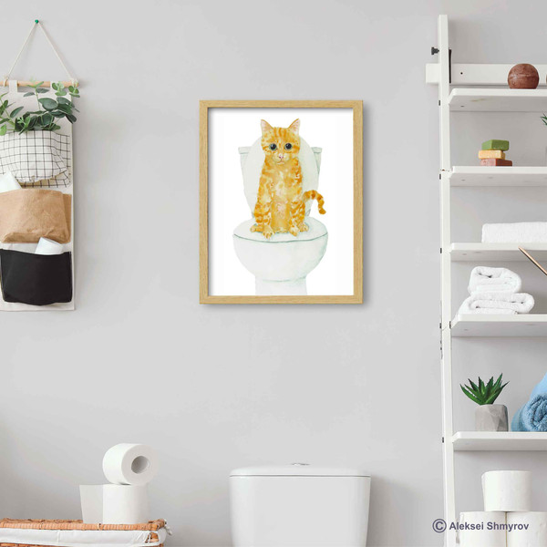 Orange Cat Print Cat Decor Cat Art Home Wall-33.jpg
