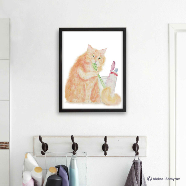 Orange Cat Print Cat Decor Cat Art Home Wall-55.jpg